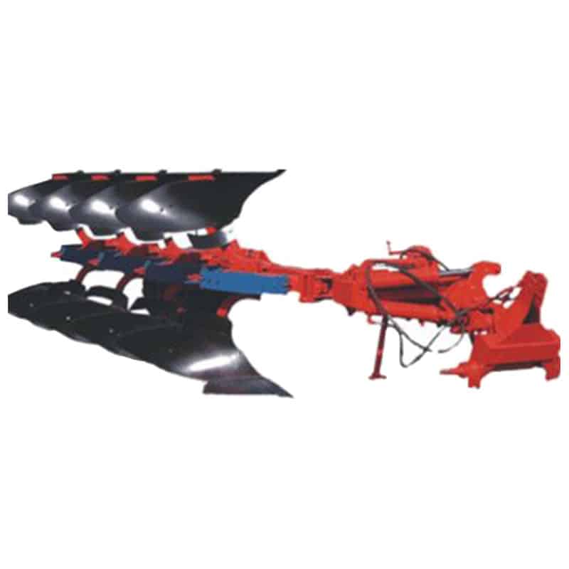 4-furrow reversible plow with spring protection